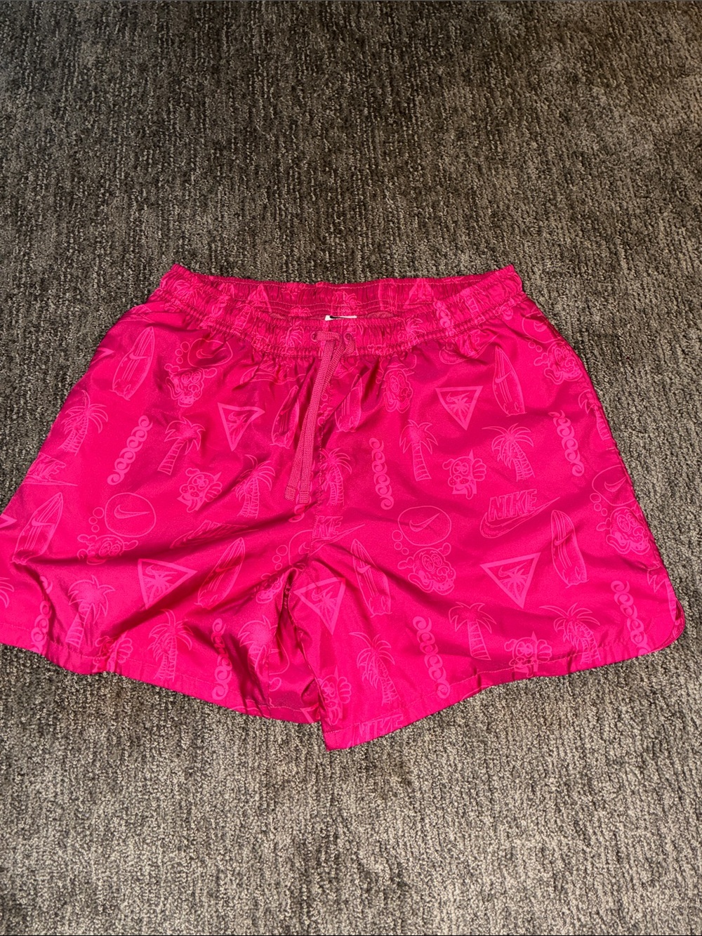 Nike Bright Pink Athletic Swim Shorts XL